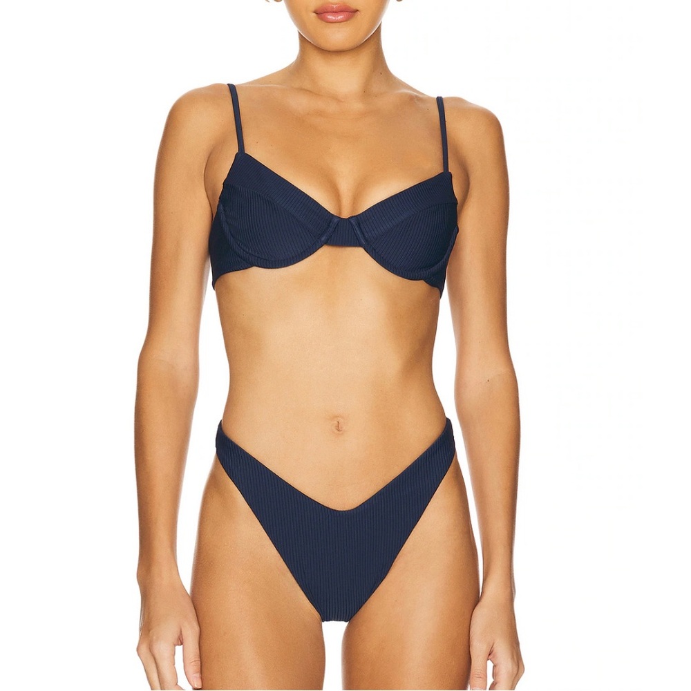 Revolve Navy Blue Women's Bikini Set